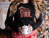 Merry Christmas Yall Cowgirl Sweatshirt, Western Christmas Sweater, Christmas Gifts, Christmas Women Crewneck, Retro Christmas Shirt.jpg