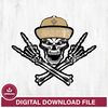 New Orleans Saints Skull svg , eps , dxf , png file , digital download.jpg
