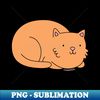 Orange Cat - Special Edition Sublimation PNG File - Transform Your Sublimation Creations