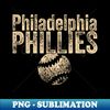 Phillies Vintage Weathered - Unique Sublimation PNG Download