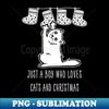 DJ-18455_Just A Boy Who Loves Cats And Christmas Shirt Cute Cat Christmas Tshirt Cat Boy Girl Holiday Gift Funny Cat Lover Christmas Tee 1410.jpg