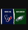 Houston Texans and Philadelphia Eagles Divided Flag 3x5ft.png