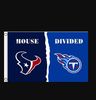 Houston Texans and Tennessee Titans Divided Flag 3x5ft.png