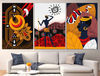 African wall art Set of 3 canvas African decor, 3 piece wall art African american art Tribal wall art.jpg