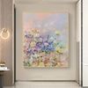 Abstract Flower Oil Painting On Canvas, Large Wall Art, Original Minimalist Floral Landscape Art, Custom Painting, Modern Living Room Decor.jpg