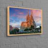 World Heritage Wall Art, Sagrada Familia Art, Barcelona Cityscape Wall Art, City Landscape Art Canvas, Barcelona Landscape Canvas Art,.jpg