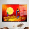Sun Landscape Wall Art,Personalized Glass Art,Mural Art,Two African Men,Large Glass Wall Art,African Landscape Glass Art,.jpg