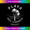Retro Cool Playa Del Carmen Vintage Mexico Beaches Palm Tree Tank Top - Sublimation-Ready PNG File