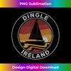 Dingle Ireland Vintage Sailboat 70s Retro Sunset - Creative Sublimation PNG Download