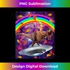 AD-20231129-1193_Cat Riding Dinosaur Trex UFO Taco Donut Laser Eyes In Galaxy Tank Top 0124.jpg
