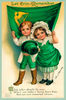Ireland Irish Children Flag Saint Patrick Day Green Clothes Vintage Poster Repro.jpg