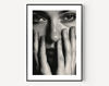 Finger Print, Feminist Model Face Woman Black and White Wall Art,Photography Prints, Museum Quality Photo Art Print, Creative Wall Decor.jpg