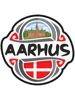 Aarhus Denmark Flag Badge Travel Souvenir Stamp.png
