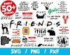 Friends SVG Bundle Cricut Silhouette TV Show Pivot Lobster How You Doin Couch Central Perk.jpg