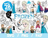 Frozen SVG Bundle Disney Cricut Silhouette Frozen 2 Elsa Olaf Dxf.jpg