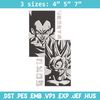 Goku x Vegeta Embroidery Design, Dragonball Embroidery, Embroidery File, Anime Embroidery, Anime shirt, Digital download.jpg