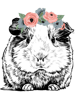 Guinea Pig with Floral Headband.png