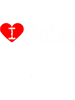 I Heart GabaLove Gaba Fitted V-Neck .png