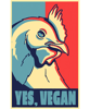 Chicken Yes Vegan Pop Art Poster Chicken Animal Portrait Chicken 246 Chick.png