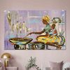 African Glass Print, African Mother Cooking Glass Art Wall Decor, Authentic Nigerian Canvas Gift, African Canvas Gift, Living Room Wall Art.jpg