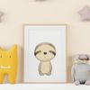 Nursery decor, Cute nursery wall art ,  Baby Sloth Nursery Art, Baby Boy nursery decor, Printable nursery art, Baby Animals Art.jpg