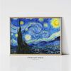 Vincent van Gogh Starry Night  Impressionist Landscape Painting  Famous Art Print  Vintage Print  Printable Wall Art  Digital Download.jpg
