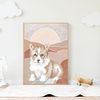 Boho wall art child room decor dog (3).jpg