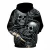Blind Deaf Mute Skull Hoodie 3D, Personalized All Over Print Hoodie 3D
