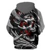 Crazy Skull Hoodie 3D, Personalized All Over Print Hoodie 3D