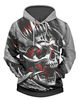 Crazy Skull Hoodie 3D, Personalized All Over Print Hoodie 3D