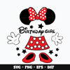 Minnie mouse birthday girl Svg
