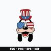 Mickey goofy america Svg