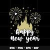 Mickey castle happy new year Svg
