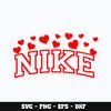Heart Valentine Nike Svg