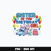 Stitch sister of the birthday girl Png