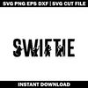 Love Swiftie black logo svg