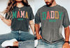 Comfort Colors Mama and Daddy Claus Shirts, Christmas Gift For New Mom and Dad Shirt, Christmas Pregnancy Announcement Shirts, Matching Tee.jpg