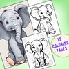 Cute Baby Elephant Coloring Pages 1.jpg