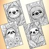Cute Sloth Face Coloring Pages 3.jpg