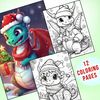 Magical Christmas Dragon Coloring Pages 1.jpg