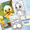 Cute Ducklings Coloring Pages 1.jpg