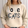 Love Cats Sweatshirt, Cat Lover Gift, Gift for Wife, Family cats lover Funny Cat Owner Sweatshirt, Cat Mom Shirt, Pet Owner Gift Tee 2.jpg