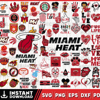 80 Files Miami Heat Team Bundles Svg, Miami Heat svg, NBA Teams Svg, NBA Svg, Png, Dxf, Eps, Instant Download.png