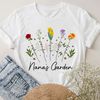 Personalized Nanas Garden Shirt, Grandma Birth Month Flower T-Shirt, Mothers Day Gift for Grandma, Best Grandma Shirt.jpg