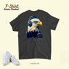 American Bald Eagle Wearing Flag Headphones Rock and Roll.png