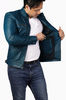 Men's Casual Signature Diamond Lambskin Leather Jacket-Blue_14.jpg