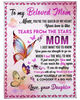 Mother Day Gift, To My Beloved Mom You Are The Queen Of My Hear - Best Gift For Mom Fleece Blanket 1.jpg
