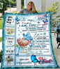 Mother's Day Gift Ideas, Gift For Mom, To My Mom Everything I Am You Helped Me Butterflies And Flowers Blanket 1.jpg