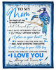To My Mom Blanket So Much Of Me Is Made From What I Learned From You Bird Fleece Blanket, Gift Ideas For Mom 1.jpg