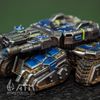 StarCraft Siedge Tank closed blue collector's edition painted metal figure Kr (9).jpg